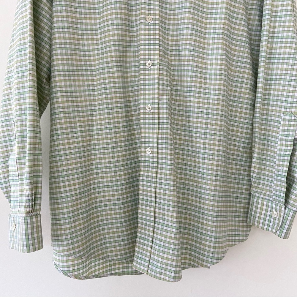Brooks Brothers Dress Shirt Men's XL Plaid Long Sleeve Button Down Preppy Formal - Picture 3 of 14